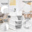 4 Pack Wardrobe Storage Organiser Stackable Plastic Storage Basket Cupboard Organiser Folding Storage Boxes for Bedroom 4