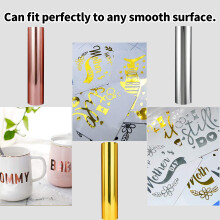 Adhesive Vinyl Sheet 30x100cm Gold for DIY Crafts, Cars & Decor