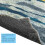 Square Area Rug Retro Abstract Design Washable Non-Slip 5