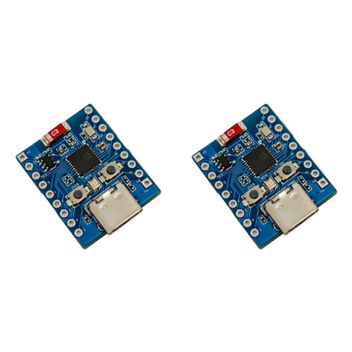 2X ESP32C6-TINY SuperMini Microcontroller Development Board Support WIFI  with Onboard WS2812 ESP32-C6FH4