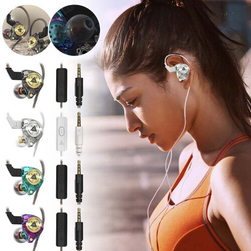 Bluetooth Headset with Wired Earphones Stereo 2pcs 2