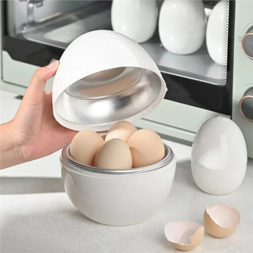 Capacity 4 Eggs Microwave Egg Pot Easy and Fast 5-Minute Hard or Soft Cooking Kitchen Cooking Tools