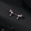 Δαχτυλίδι θηλής από χειρουργικό ατσάλι 14G CZ Opal Piercing θηλής για γυναίκες Κοσμήματα 4