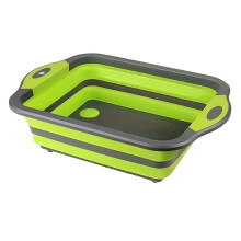 Portable Space Saving Basin with Built-in Sink and Storage Function - Perfect for Outdoor Camping Travel Folding Basin