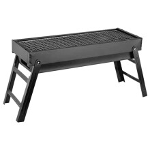 Stor 60 cm Grillgrill Hopfällbar Bärbar Kolgrill Utomhus Camping Picknickbrännare Hopfällbar Kolgrill Campinggrill