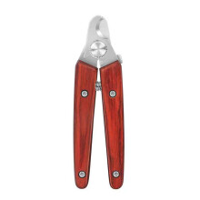 Heavy Duty Dog Nail Clipper and Trimmer with Full Length Hardened Steel and Wooden Handle