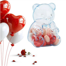 Large Gummy Bear Containers Plastic, Valentine'S Day Gummy Bear Containers, Gummys Bears Container for Valentine Gift C