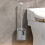 Brosse WC grise avec manche confortable 16,38 x 4,17 2