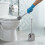 Brosse WC grise avec manche confortable 16,38 x 4,17 5