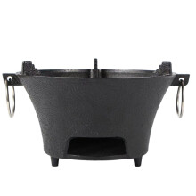 Cast Iron Charcoal Stove Outdoor Camping Barbecue BBQ Rice Cake Charcoal Stove Portable Household Charcoal Stove