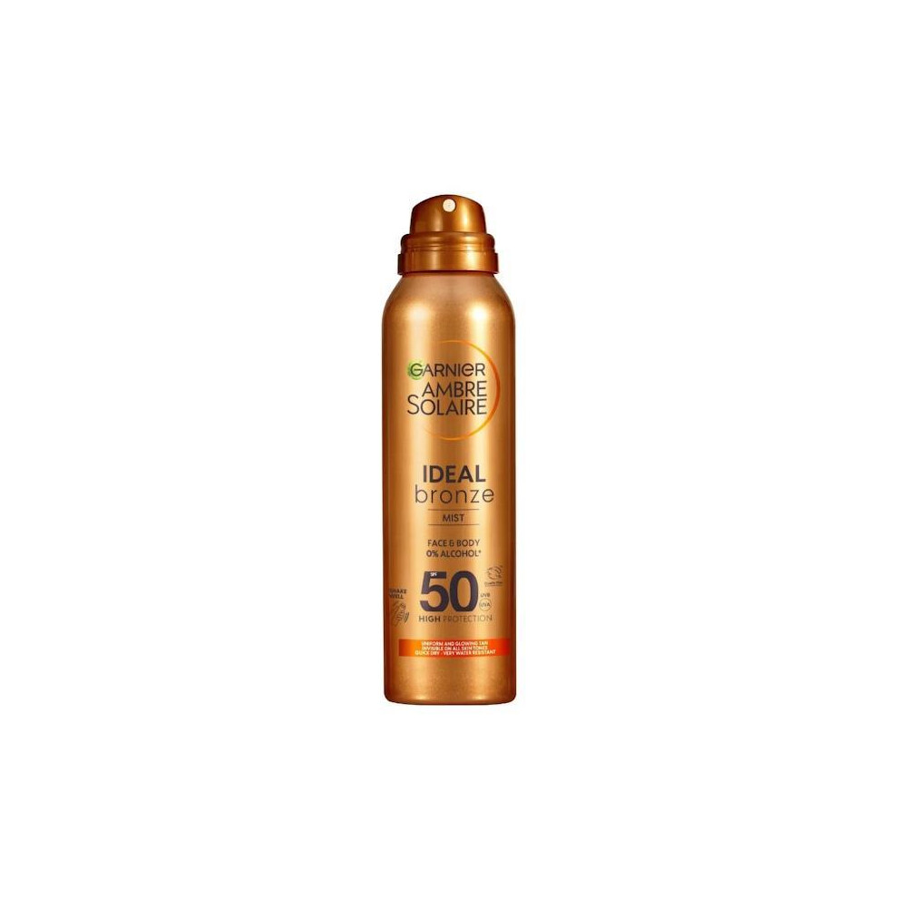 Garnier Bronze Ambre Solaire Ideal Mist Face & Body Spf50 150Ml