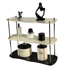 Storage Rack Desktop Organizer Perfume Jewelry and Cups Display Stand 3 Layers Removable Decorative Shelf A