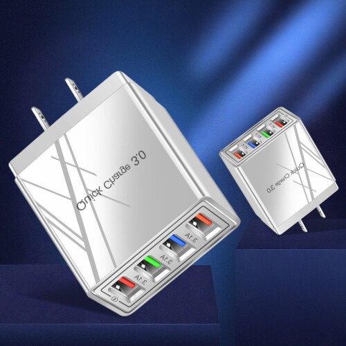 Φορτιστής τοίχου G4Port USB Hub με τεχνολογία γρήγορης φόρτισης Qc3.0, τροφοδοτικό 3.1A, 2