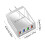 Φορτιστής τοίχου G4Port USB Hub με τεχνολογία γρήγορης φόρτισης Qc3.0, τροφοδοτικό 3.1A, 5