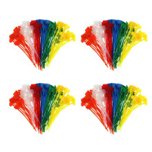 1000 Pièces Séries avec 7 Couleurs Attaches de Marqueur de Câble en Nylon Cordon Auto-Bloquant Sur Ethernet ÉTiquettes de Marque Zip Nylon Power