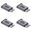 4X Micro-B Male to Type C Female Adapter Type-C USB3.0 Micro-B Connector for External Hard Drive Disk HDD Cable Adapter 1