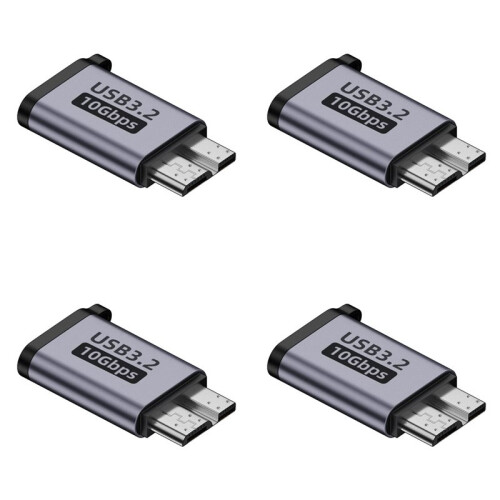 4X Micro-B Male to Type C Female Adapter Type-C USB3.0 Micro-B Connector for External Hard Drive Disk HDD Cable Adapter