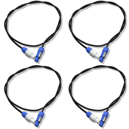 4pcs 1M AC Power Cable for  Moving  Light  5R/7R Moving  Light Extension Powercon Cable