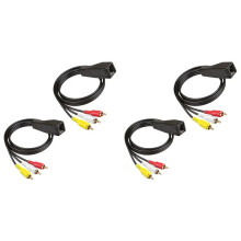 6X RJ45 Femmina A 3RCA Rj45 A 3 Fiori di Loto con Prolunga e Cavo di Rete per Estendere 305 Metri di Cavo Audio e Video