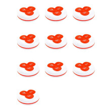 10X Bouton D'Appel Sans Fil Étanche Pager 433 MHz pour Système D'Appel de Restaurant, Système de de Café 3 Boutons