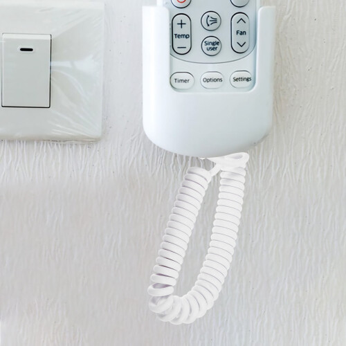 2 Pcs TV Remote Control Holder Security Lock Cable Cables Tether 2
