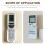 2 Pcs TV Remote Control Holder Security Lock Cable Cables Tether 6