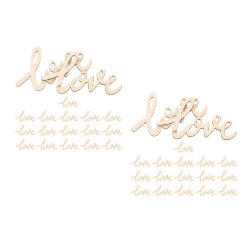 36Stk Holzscheiben Beige Holz Scrapbooking & DIY 1