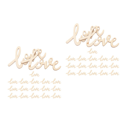 36Stk Holzscheiben Beige Holz Scrapbooking & DIY 2