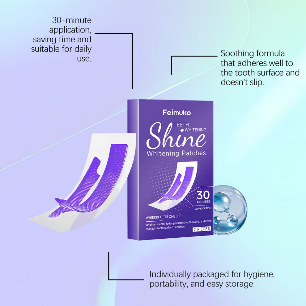 Phui-Pet-Supplies 7Pcs Teeth Whitening Strips, Gentle & Portable