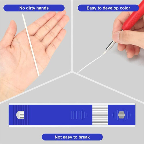48 Pieces Carpenter Pencil Lead Refills 2.8 mm White, Solid Mechanical Carpenters Pencils Refill Replacement 1