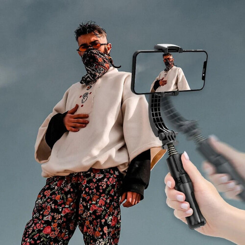 Gimbal Stabilizer Extendable Wireless Selfie Stick and Tripod Multifunction Remote 360Automatic Rotation 1