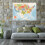 US Color Map Poster Topographical Features 12x18 inch 4