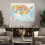 USA Laminated World Map Poster 12x18mm 5