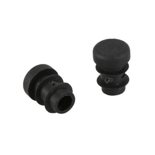 36 Pcs Plastic 12mm Pipe End Blanking Caps Bung Tube Insert Plug Round Black 2
