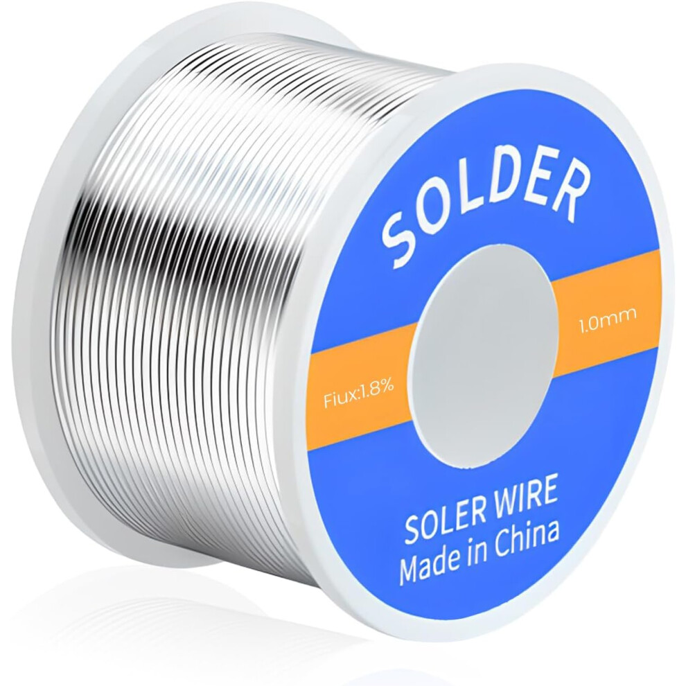 1.0Mm 100G Solder Wire, Soldring Flux Rosin Core Solder Wire, Low Melt Solder Tin Wire For Electrical Soldering Electronic Components Repair And Diy 747887424672