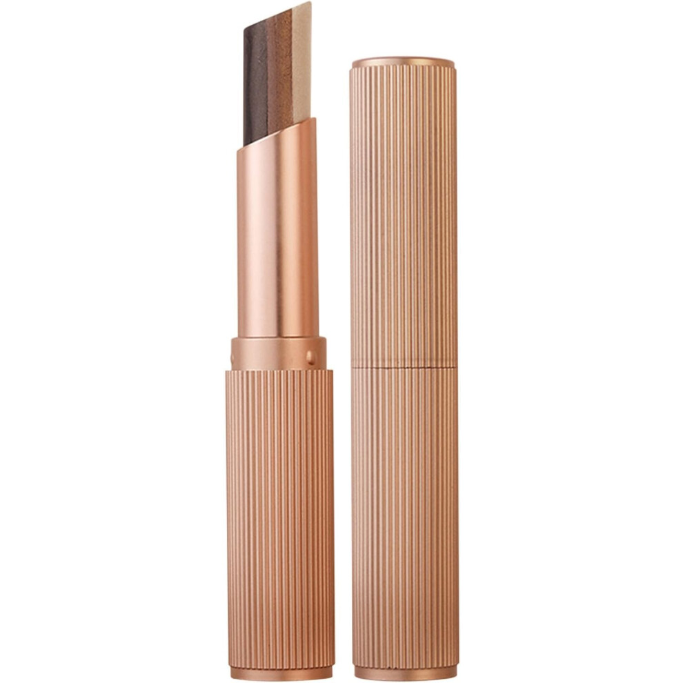 Gogerstar Cream (#02) 3 Colors In 1 Eyeshadow Stick, Waterproof Eyeshadow Stick, Shimmer Gradient Eyeshadows Sticks Brightener Eyeliners Pencil For Women