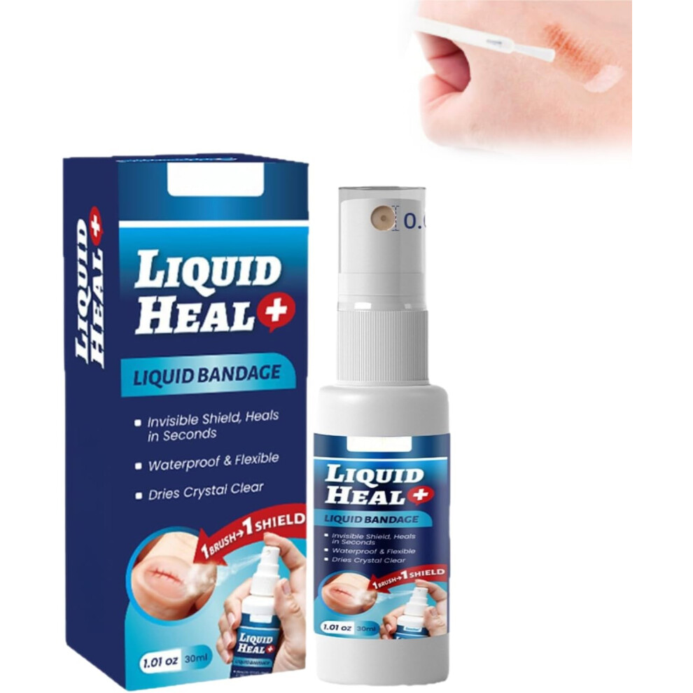 Gogerstar Fast-Acting Skin Liquid Plaster, Invisible Skin Glue For Wounds, Fast-Drying,Breathable,Waterproof Liquid Plaster For Wounds, Waterproof Plaster Spray