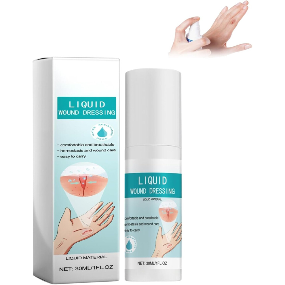 Gogerstar Fast-Dry Skin Liquid Plaster, Breathable & Waterproof Liquid Wound Dressing, Gentle Formula Spray Plaster For All Skin Types
