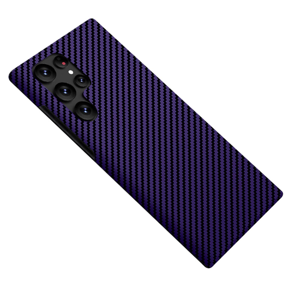 Carbon Fiber ScratchâResistant Slim Lightweight Protective Cover For Samsung Galaxy S25 Ultra Purple 9771547611417