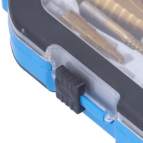 High Speed Steel Step Drill Bits Set, Serrated Spiral, 4-30mm 1
