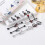 Bat Stud Earring Punk Style 16G 1 Pair 4