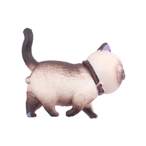 (Thick eyebrows meow) Poignée Chat Rotative en Laiton Style Dessin Animé