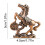 Brass Horse Statue Desktop Ornament 1.8in 3