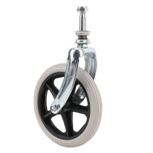 7 Inch Steel Wheelchair Front Fork Wheel Replacement for Wheelchair