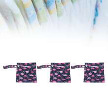 Waterproof Baby Wet Bag T12 Reusable Mini Diaper Wetdry Pouch 3 Pack