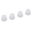Close Dome Washable Earbud Accessories 8mm Transparent Plastic 1