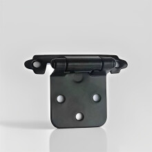 (Black, Non-bending style) Self-Closing Cabinet Hinges for Kitchen