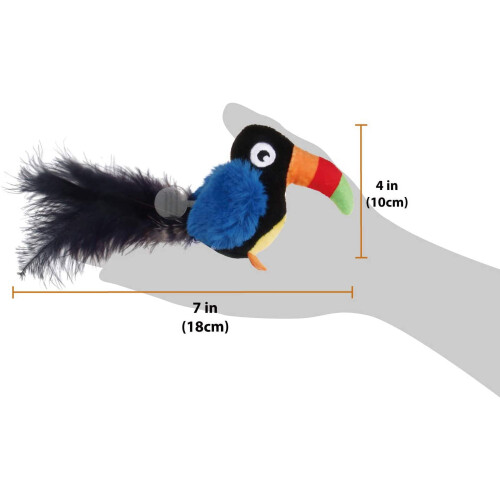 Interactive Cat Toy with Animal Sounds and Squeak Feature 2
