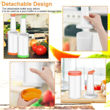 8 Pack Bar Pour Colorful Juice Pouring Bottle Containers 34 Oz Plastic Juice Dispensers for Bar Home Kitchen Party