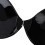 Backless V-Shaped Push Up Strapless Self-Adhesive Bra Black B 7
